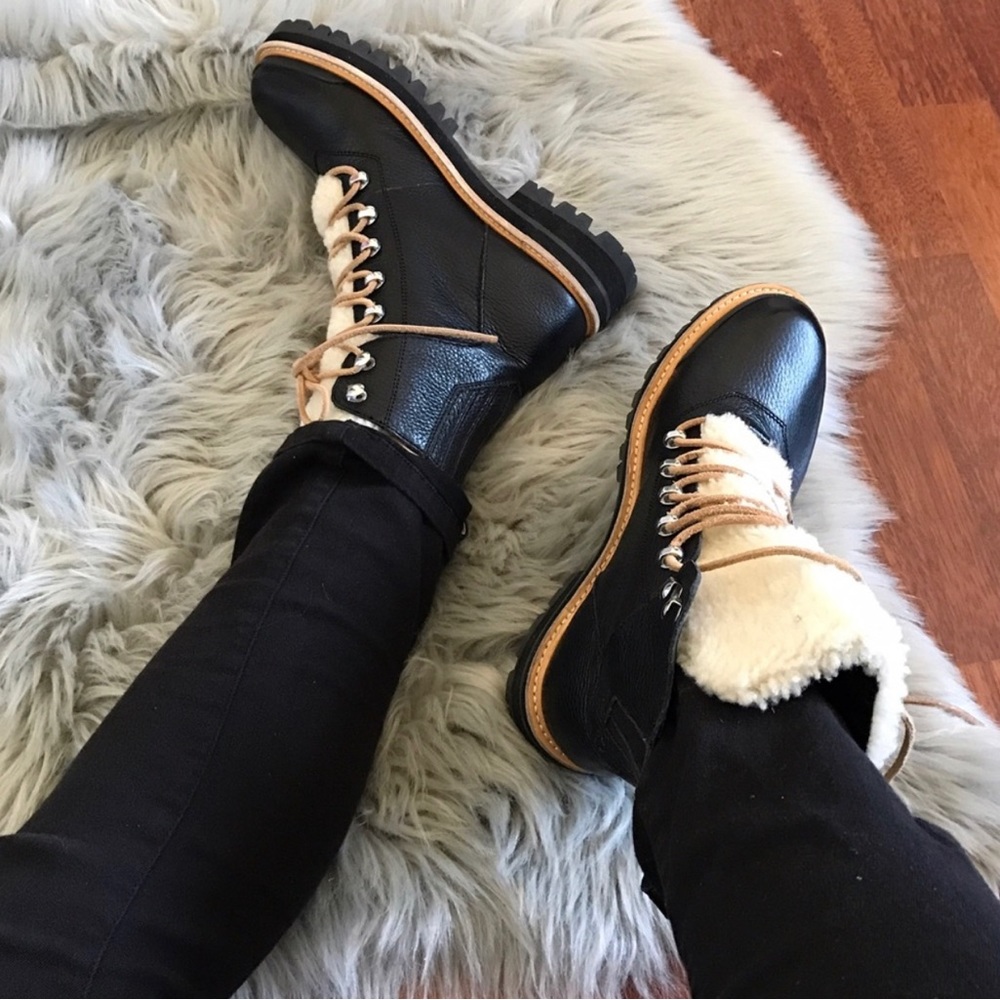 Sigerson Morrison Isa Black Hiker Boot